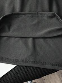 青少年男孩卡通图案印花休闲圆领短袖T恤 - 灰色 - 查看 7