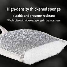 6pcs Super Absorbent Microfiber Sponges, Durable Reusable Machine Washable. Cleaning Sponges, Double-Sided Scrub Pads, Dish Washing Sponges, Premium Kitchen Sponges, Scratch-Resistant. Back To School Season - Grey - View 5