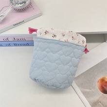 1 Cesto Organizador Fofo de Veludo Cotelê com Laço ou Coração em 3D, Cesto Organizador de Mesa, Cesto Impermeável para Cosméticos, Pode Ser Usado para Armazenar e Organizar Pincéis e Produtos de Cuidados com a Pele, Decoração de Mesa, Organizador de Cosméticos, Cesto de Piquenique Portátil, Presente de Dia dos Namorados, Organizador de Banheiro, Organizador de Produtos de Cuidados com a Pele - Multicolorido - Ver 18