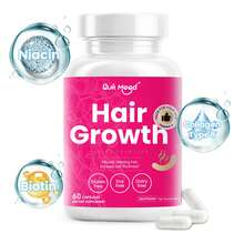 Quit Mood Hair Growth Capsules - Advanced Hair Growth Blend To Nourish Thinning Hair, Increase Hair Thickness & Support Healthy Fuller Hair, 60 Capsules Dietary Supplement For Women & Men - 60 Capsules/Bottle - 查看 3