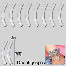 5颗不锈钢方形弯管珠，DIY首饰制作，手工串珠工艺材料 - diy - 查看 8