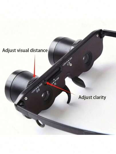 Binoculares con estilo de gafas 3 en 1, dispositivo óptico múltiple compacto y portátil con ocular ajustable, adecuado para caza, observación de aves, pesca - Óptica de precisión, diseño integrado (sin volumen)