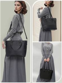 Business Bag Women's Large Capacity Tote Bag Job Hunting A4 Compatible Recruit Bag Independent Shoulder Formal Bag Bag Handbag Commuting Women Employment Interview - Multicolor - View 3