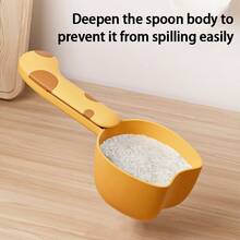 5-In-1 Multifunctional Kitchen Measuring Spoon Set, Includes Food Bag Sealing Clip, Cute & Minimalist Design For Grains, Flour, Snacks - Multicolor - View 3