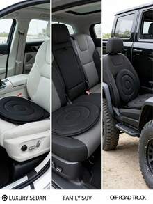 360°旋转汽车座椅垫，适用于老人和孕妇，通用四季多功能旋转座椅垫，防滑旋转垫，方便上下车和转移 - A - 查看 6