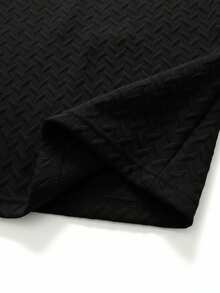 Áo thun nam tay ngắn GRDR thời trang thường ngày, chất liệu vải dệt họa tiết, màu trơn, thích hợp cho mùa xuân/hè. - màu đen - Xem 7