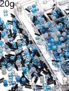 Blue Series Atmosphere Limited Edition Ins Style Glass Rice Bead Beads Scattered Beads DIY Handmade Bead Bracelet Necklace Matching - Multicolor - View 29