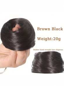3-Inch Artificial Hair Bun Elastic Rubber Band Fake Hair Bun Camped On The Hair Tail To Extend The Hair Bun Hair Piece Ponytail Suitable For Women - Multicolor - View 16