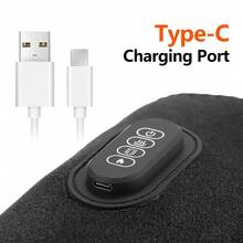 Hailicare 无线气压加热振动小腿按摩器，电动气压腿部按摩器，带加热循环和缓解疲劳功能，1800mAh可充电小腿气囊按摩带，带加热功能，3档肌肉放松强度，适用于小腿、大腿、膝盖、手臂，可作为礼物送给亲朋好友 - 黑色 - 查看 8