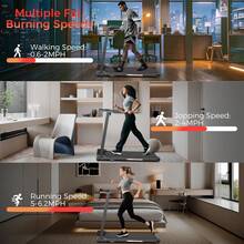 Treadmill With Handles, Upgraded Small Treadmills Home, Portable Electric Treadmills For Home 300 Lbs Capacity,Walking Pad Treadmill,Lightweight Folding Foldable Walking Pad With LED Display - View 5