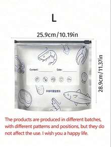 10/20/30个装可重复使用铝箔食品保鲜袋，带拉链 - 加厚防漏可重复密封，非常适合新鲜水果蔬菜、餐食准备和食品收纳，时尚金属表面，拉链封口，食品保鲜袋，真空密封袋，食品自封袋，小型食品袋 - 彩色 - 查看 14