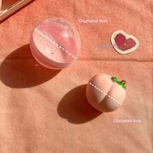 1pc Slow Rebound Peach Squeeze Toy, Creative Small Gift, Twist Egg. Slow Rebound Stress Relief Squeeze Toy, Key Gift For Friends, Holiday Gift, Birthday Gift - Multicolor - View 8