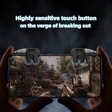 2个六指联动游戏辅助按钮，吃鸡神器，游戏控制器物理机械按钮，无需电池 - 黑色 - 查看 5