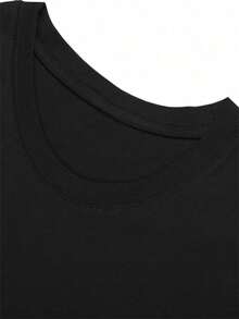 Camiseta Infantil con Bandera Americana en Balón de Fútbol, Estilo Drip, Camisetas de Algodón Cómodas para Niños y Niñas para Actividades de Primavera y Verano - Negro - Ver 3