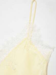 New Arrival Women's Fashion Lace Decor Camisole Top, European And American Style Summer - Yellow - View 7