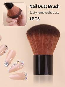 Luxury Manicure Tool Powder Brush - Soft Fluffy Mushroom Head Brush, Multi-Functional Loose Powder Brush Easy To Clean Nail Brush, High-End Professional Makeup Tool - Multicolor - View 3