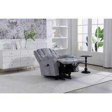 Recliner Parts - Light Gray + Velvet - View 10