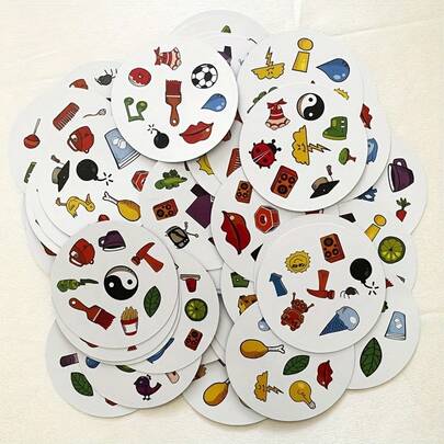 Spot The Match! Fun Family Card Game - Race To Find The Matching Symbol Between Any Two Cards