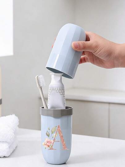 Portable Travel Toothbrush Case | 3 In 1 Toothpaste & Toothbrush Holder - Hard Plastic Container For Storage & Travel | Business, Vacation, School, Camping, Gym Essentials | Waterproof, Leak-Proof & Compact Hygiene Organizer | Back To School Supplies,Holiday Travel Kit For Students, Men, Women, Families | Friendly Toiletry Bag Accessory For Vacation, Business Trip, College Dorm, Daily Use | Airplane, Train, Outdoor & Car Travel Must-Haves