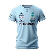 T-Shirt Shirt Blouse Racing F1  Automotive AMG Ref: 12 - 淺藍色 - 查看 1