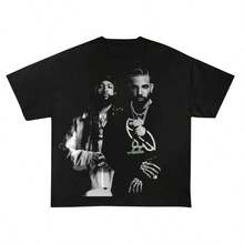 Drake Party1nextdoor T-Shirt  Rap Merch Graphic Tee Some Sexy Songs 4 U  Rare Hip Hop Graphic Print 2025.Jpg - màu đen - Xem 1
