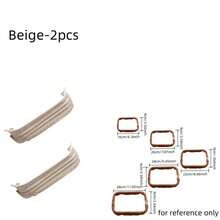 1/2 pièces Sac DIY Bouche carrée Bordure dorée  PU, Augmente la position des trous de couture, Convient pour les charnières de matériel de bagages, les supports de sac nuage, les clips de bouche de sac tressé, les clips de sac à main, la production de portefeuille DIY, Multifonctionnel - Multicolore - Voir 56