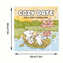 28页舒适约会成人涂色书 | 涂色书，圣诞节、感恩节、万圣节、新年、生日、情人节节日礼物、返校礼物 - 款式1 - 查看 2