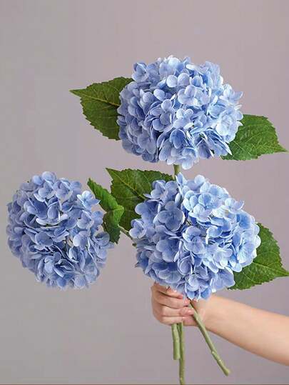 1/3/6 piezas Ramo artificial de hortensias - Flores de hortensias de seda realistas para ramos de boda DIY, decoración de despedida de soltera, decoración del hogar/oficina (sala de estar, cocina, jardín, hotel), Día de la Madre, cumpleaños, San Valentín, decoración de habitaciones, decoración del hogar, decoración de otoño, decoración de dormitorio, decoración de Halloween, decoración de boda