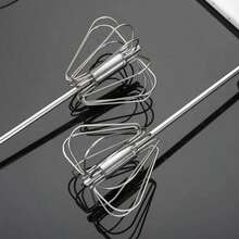1个省力手动按压式打蛋器半自动不锈钢搅拌器烘焙甜点制作家用厨房通用厨房配件厨房用具打蛋器烹饪复活节礼物 - 彩色 - 查看 11