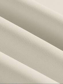 米色男士休闲正装直筒短裤，带口袋，适合办公室和居家穿着 - 杏色 - 查看 5