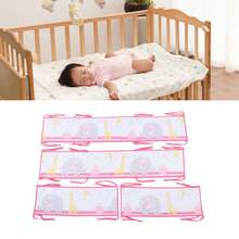 Nuevos estilos de protectores y cabeceros para cuna de bebé estampados - Rosa - Ver 1