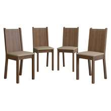 Kit De 4 Sillas De Comedor Madesa 4290 MB - Beis - Ver 8