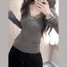 Women Tops - Grey - View 3