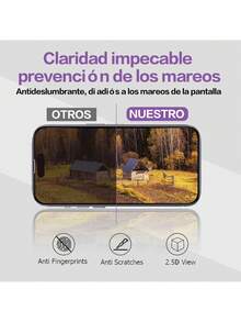 DTI 2 Piezas Mica Privacidad Cristal Templado 9d Para iPhone - IPHONE 16 PLUS - Ver 8