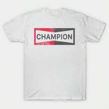 Champion Spark Plug Vintage Logo T-Shirt | Retro Automotive Racing Graphic Tee | Unisex Mechanic & Car Enthusiast Apparel,Casual Tee 1pcs Stylish Oversized Digital Printed T Shirt 100% Cotton,Leisure And Versatile Daily Travel,Summer Travel Neutral T-Shirt - 白色 - 查看 1