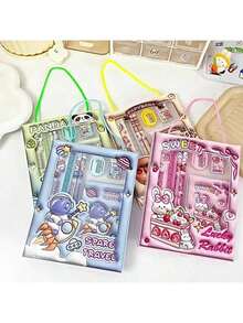 1 Set Creative Stationery Set, Portable 6pcs Stationery Set, Suitable As Gift, 3D Pattern, New Year Pencil Writing Tools - Multicolor - View 4