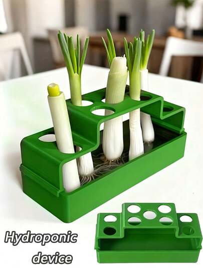 专为种植大葱而设计的种植装置，采用水培系统，可实现重复生长。它易于在家中使用，无需土壤即可轻松实现循环收获，是种植优质农产品的理想之选。