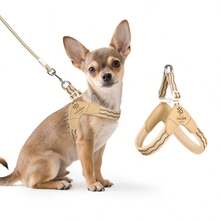 Spring New Dog Harness With Leash, Anti-Pull Dog Chest Harness With Breathable Padding And Escape-Proof Design, Quick Adjust For Dog Training And Walking, Pet Supplies, Pet Outdoor Leash Set - Multicolor - View 5