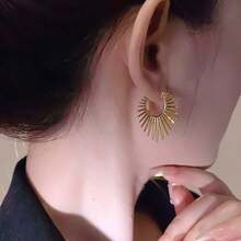 1 Pair Fashionable Sunflower Earrings - Sunflower Earrings - View 12