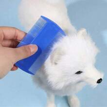 6pcs Stainless Steel Fine Tooth Lice Comb Pet Grooming Brush Set, Includes Flea Comb, Tear Stain Remover, Deshedding Brush, Suitable For Dogs, Cats And Other Pets - Multicolor - View 6