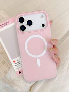 1个粉色果冻二合一磁吸手机壳，情人节情侣手机壳，兼容 17 Pro Max/16 Pro Max/15 Pro Max/13/15/16/17 Pro/14/11，粉色时尚果冻二合一磁吸手机保护壳 - 粉色 - 查看 3