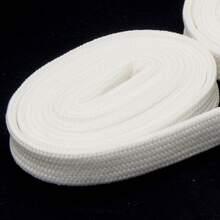 Flat Woven Polyester Shoelaces, 10mm Wide Multicolor Optional, Durable Flat Shoe Strings, Universal Canvas Work Shoes, Ribbon Accessory - X014 Dark Green - View 5