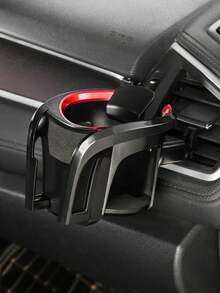 1Pc Car Multi-Function Cup Holder, Air Vent Mount Adjustable Cup Slot & Phone Stand, Holds 7.2" Phones & 7.5cm Bottles, One-Hand Operation - Phone Stand - View 10