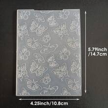 2D Embossed File Folder, Suitable For Card Embossing Machine Template, Handmade Photo Album Paper Craft Decoration DIY Greeting Card Making, Butterfly, Honeycomb, Small Daisy Flower Patterns - DIY Crafts - View 22