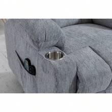 Recliner Parts - Light Gray + Velvet - View 2