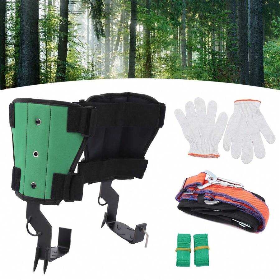 ZhdnBhnos Tree Climbing Spike Set - Adjustable Tree Climbing Gear With Spike Tool - Variant,4 - View 1