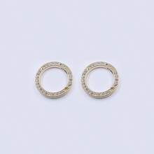 2pcs/4pcs/6pcs Thick Handmade Rhinestone Spring Rings, Keychain, Car Key Holder, Bag Accessories, 1-Inch Large Zinc Alloy Spring Rings, Open Rings DIY Keychain, Car Key Pendant - Multicolor - View 13