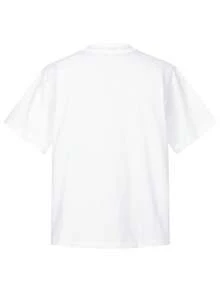 Tiny Spark White Tee Shirt Blurry Letters Graphic - White - View 3