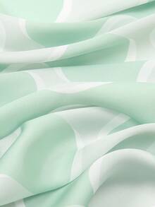 1 buah Syal Persegi Bermotif Sederhana 70cm, Bandana Musim Semi Baru untuk Wanita, Sabuk Pinggang Serbaguna, Dekorasi Tas, Ikat Kepala, Syal Leher Modis - Mint Green - View 4