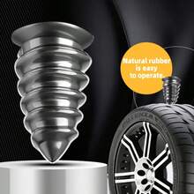 20pcs Tire Repair Rubber Nails, 10pcs Small Size & 10pcs Large Size, DIY Tire Puncture Repair Rubber Screws Suitable For Car Motorcycle Tire Leakage Repair - 20pcs - View 6